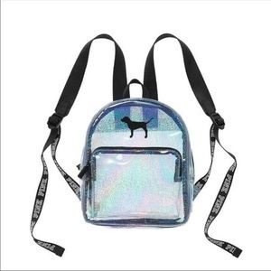 Clear Holographic Victoria’s Secret Backpack💕